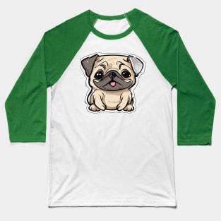 Cute pug puppy Baseball T-Shirt